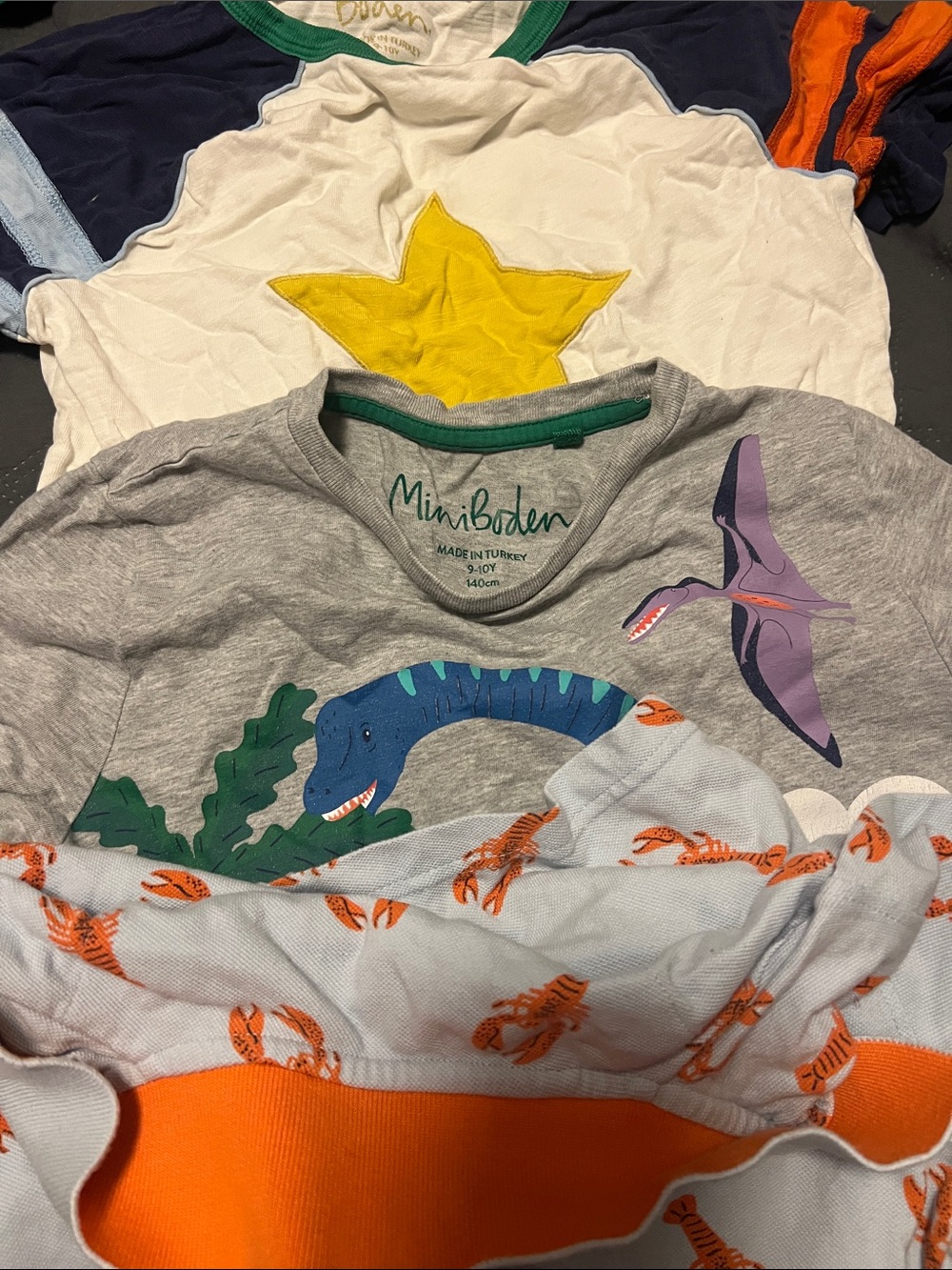 3 mini Boden boys shirts size 9